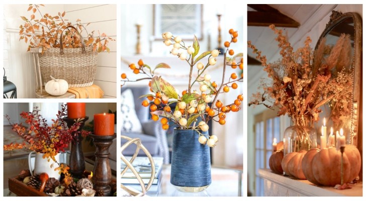 Haal de kleurrijke charme van de herfst in huis door met kleurrijke bladeren en takken te decoreren