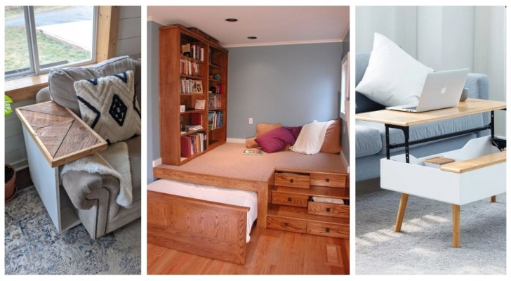 Maak een klein huis comfortabeler en leefbaarder met ruimtebesparende meubels en inrichtingsoplossingen