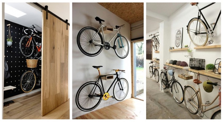 Crea uno spazio dove riporre le bici in garage costruendo questi pratici supporti per sfruttare lo spazio