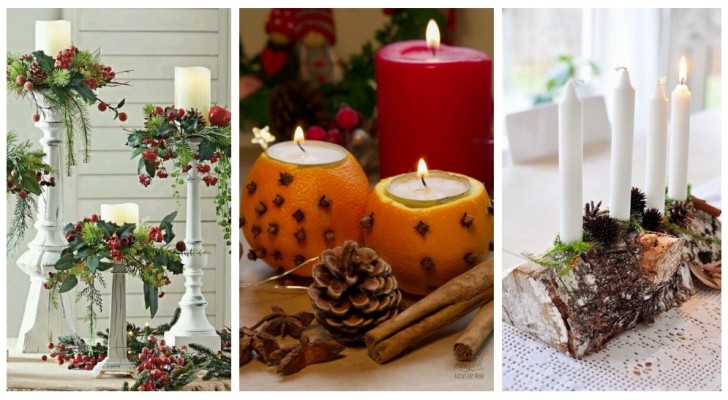 Illumina il Natale con tanti portacandele fai-da-te per decorare la casa durante le feste
