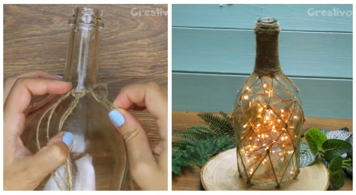 Ricicla una vecchia bottiglia di vetro e trasformala in una fantastica lanterna creativa (+VIDEO)