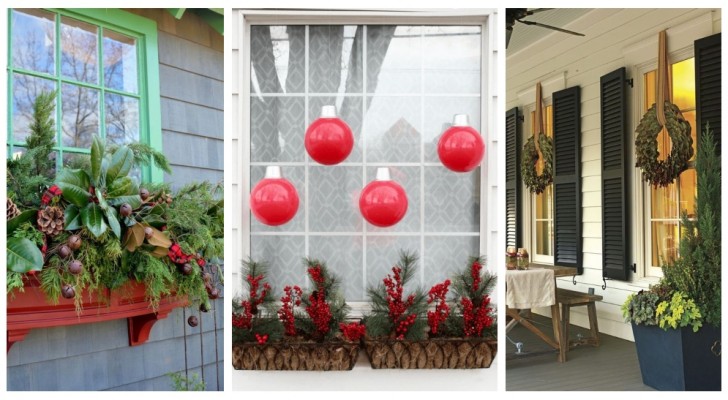 Natale: decora anche l'esterno delle finestre con tante idee creative e originali