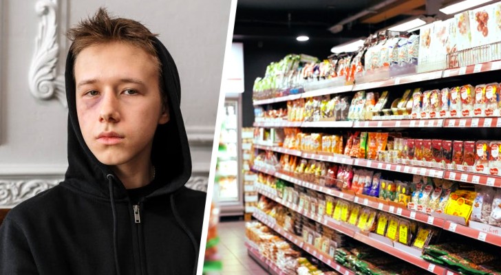 Ägaren till en mataffär ser en kille stjäla snacks, men istället för att ringa polisen erbjuder han honom bättre mat