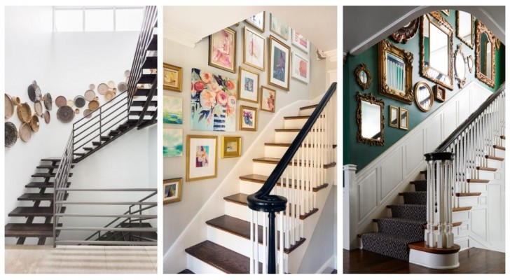 Vous voulez que les murs le long des escaliers de la maison soient plus sympas ? Inspirez-vous de ces idées