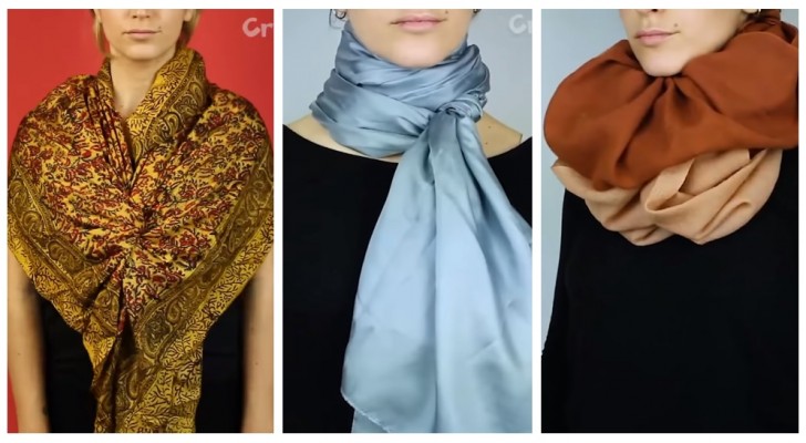 Vuoi rendere il tuo look più stiloso? Impara ad annodare foulard e sciarpe nel modo giusto (+VIDEO)