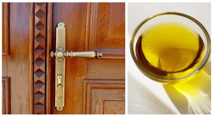 Geef houten deuren weer glans met een voedende behandeling met olijfolie