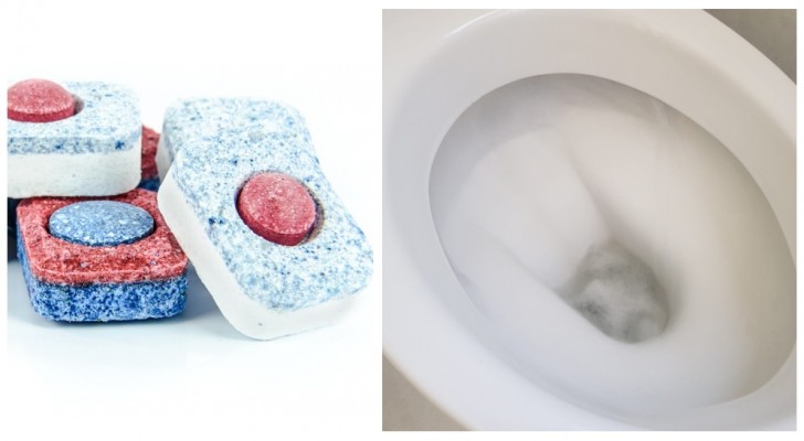 Schwer zu entfernende Flecken im Badezimmer? Probieren Sie Spülmaschinentabs