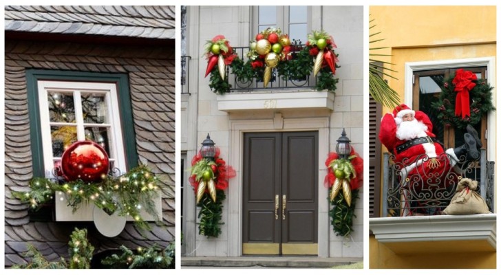 Porta la magia del Natale sul balcone o sui davanzali con queste fantastiche decorazioni a tema