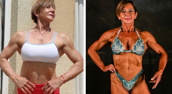 Deze vrouw is 69 jaar oud en kampioen bodybuilding: 