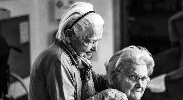 Elderly lady celebrates her 100th birthday with her sisters who are 102 and 104 years old respectively