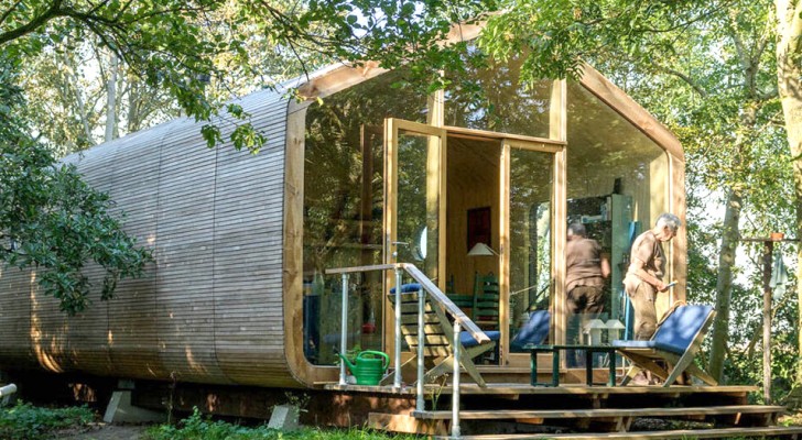 Dieses Papphaus ist im Handumdrehen aufgebaut und hält 100 Jahre: die wirtschaftliche und nachhaltige Idee