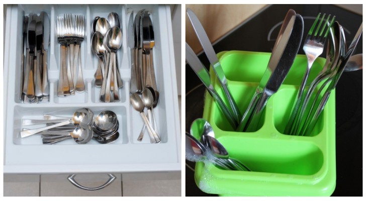 Besteckkasten und Besteck-Abtropfbehälter: Finden Sie heraus, wie Sie diese beiden Küchenutensilien am besten reinigen