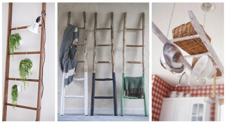 Oude ladders: laat je inspireren door de vele ideeën voor smaakvolle interieurinrichting