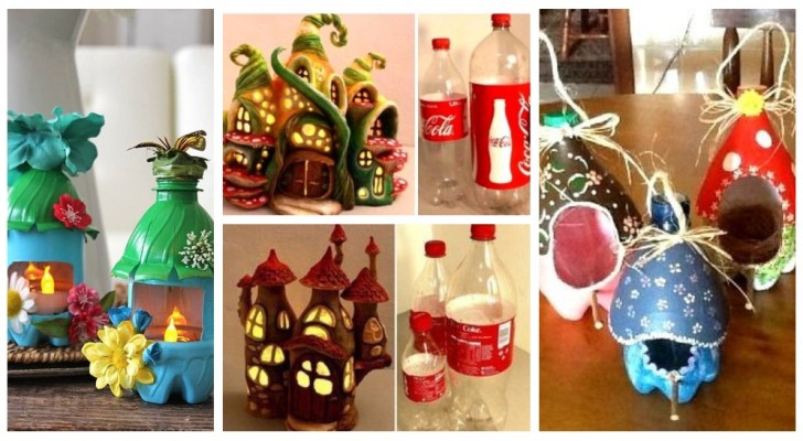 Transformez de simples bouteilles en plastique en charmantes maisons de fées : découvrez comment les créer !