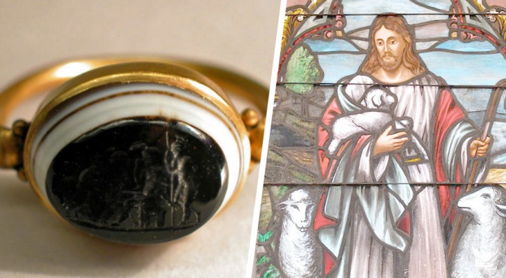 Det har hittats en guldring med en av de första avbildningarna av Jesus: den låg i ett gammalt vrak