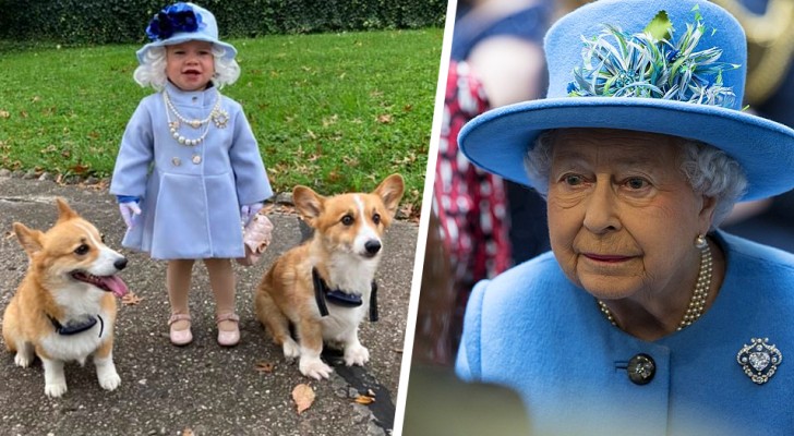 Menina de 1 ano se veste de Rainha Elizabeth II: sua majestade responde com uma carta