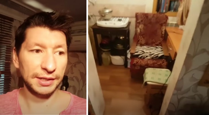 Deze man geeft $100 per maand uit aan zijn appartement in Rusland: de rondleiding in zijn huis (+ VIDEO)