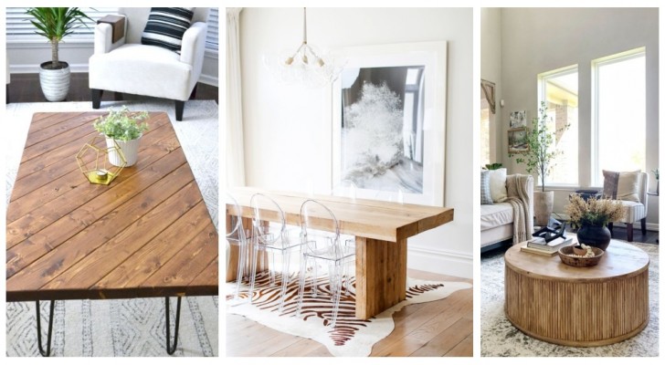 Houten tafels, tafeltjes en bureaus: 10 stijlvolle voorbeelden voor een DIY inrichting