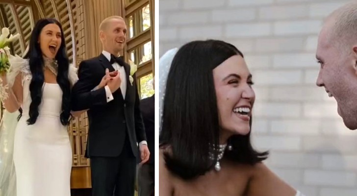 Bruden klipper sitt hår mellan ceremonin och fotograferingen: "jag ville överraska min man"
