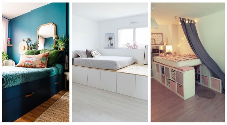 DIY opbergbed: 10 ideeën voor het inrichten van kleine slaapkamers