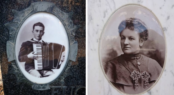 “Vergeten gezichten”: 15 fascinerende foto's gevonden door een vrouw op oude grafstenen