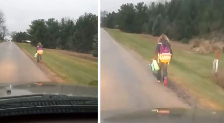 Dochter pest klasgenoot: hij straft haar door haar 8 km naar school te laten lopen (+ VIDEO)