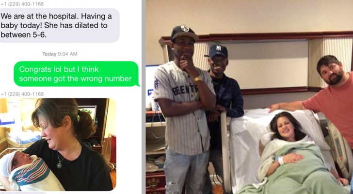 Brothers receive an SMS by mistake, but decide to show up with gifts at the hospital anyway