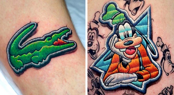 Sembrano toppe, ma sono tatuaggi: 15 tra i lavori più sorprendenti di questo artista