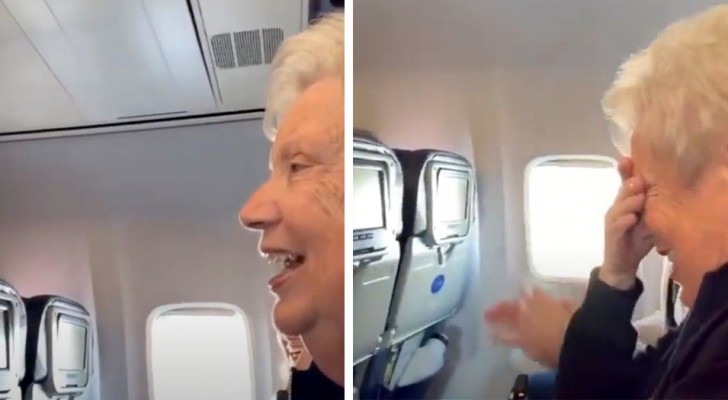 "Du är den bästa mamman i världen": en flygkapten ger en hälsning till sin mamma under flygningen (+VIDEO)