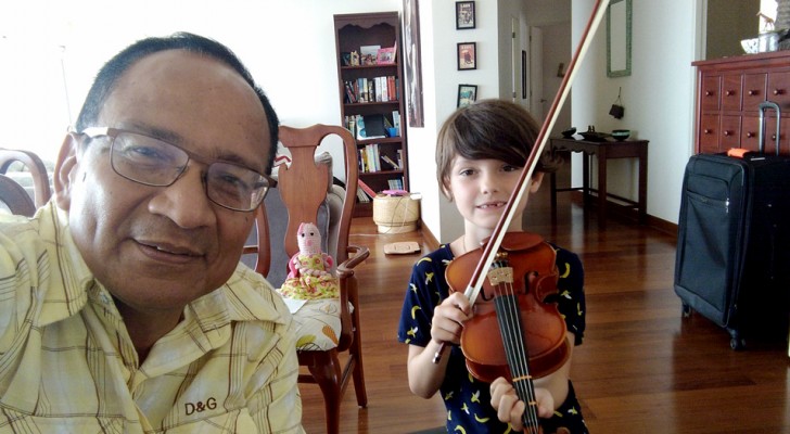 Music teacher recycles old violins to pupils who cannot afford to buy a musical instrument