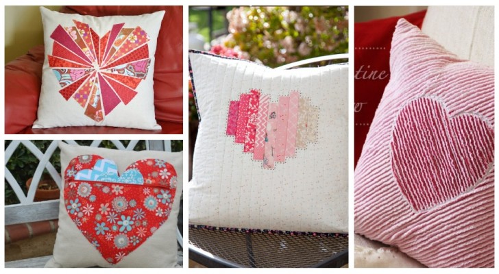 Cuscini di San Valentino decorati a mano: tante idee da cui trarre ispirazione per un regalo tenerissimo
