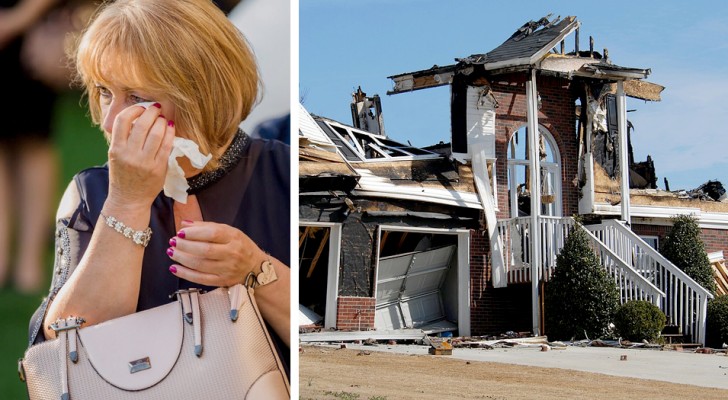 Woman loses everything in a fire: friends and colleagues give her a surprise shopping day