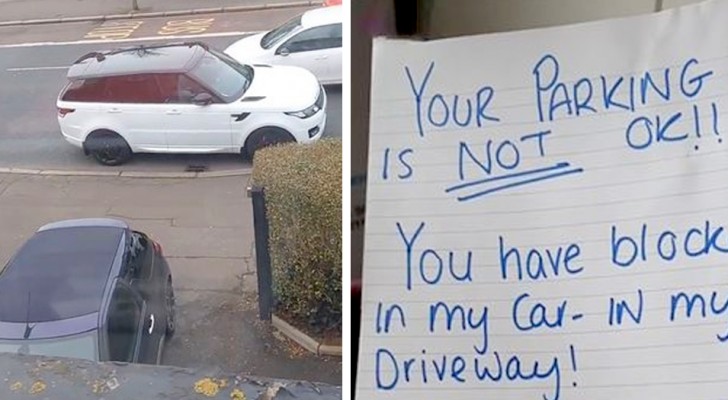 Parcheggiano davanti al suo viale bloccandole l'uscita: lei si vendica scrivendo lettere furiose ai proprietari