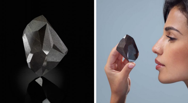 Gibt 3,7 Millionen Euro bei einer Auktion aus, um einen schwarzen Diamanten zu ersteigern: es ist der größte der Welt