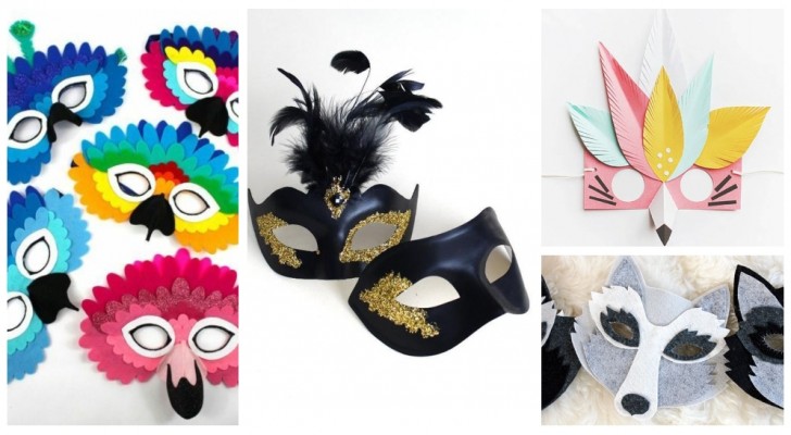 A Carnevale non possono mancare le maschere: creane di belle e semplici col fai-da-te!