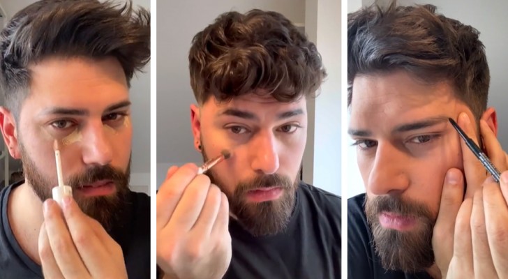 "Make-up is for everyone, even for men": this guy proudly displays his make-up routine