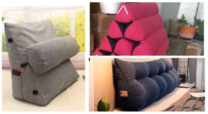 Un cuscino a forma di triangolo per rilassarsi ovunque: lo puoi creare a mano con progetti fai-da-te