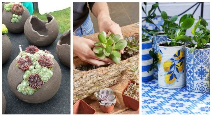 Recycle hout en oude voorwerpen om fantastische DIY plantenbakken te maken