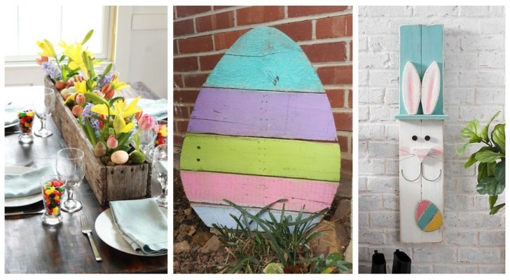 Ostern: Basteln Sie Ihre eigene Dekoration, indem Sie Palettenholz fantasievoll recyceln!