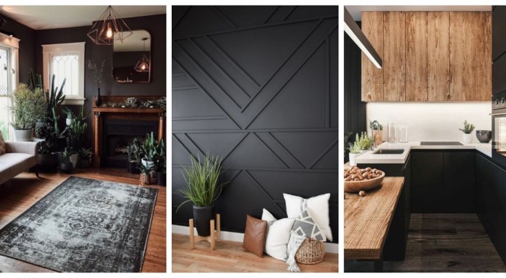 Nero e legno: una coppia piena di carattere per arredare con stile la casa!