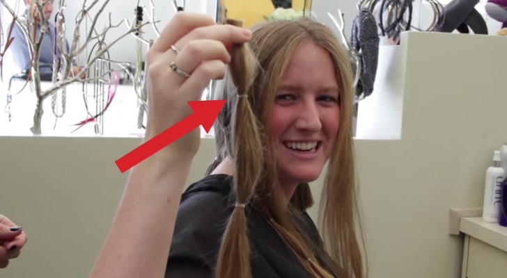 Une femme décide de donner ses cheveux: ce qu'il arrive après n'a pas de prix