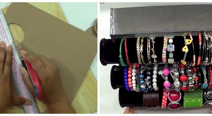 Vous voulez réaliser un porte-bracelets pratique ? Il vous suffit de recycler du simple carton !