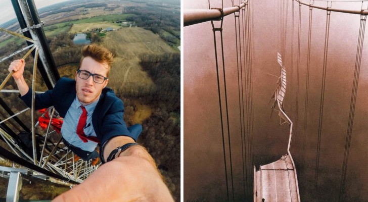 Foto's op grote hoogte: 15 mensen hebben foto's gedeeld die niet geschikt zijn voor mensen met hoogtevrees