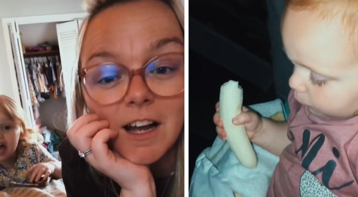 Exhausted mom doesn't know how to get her daughter to sleep in the evening - then she discovers all she needs is a banana