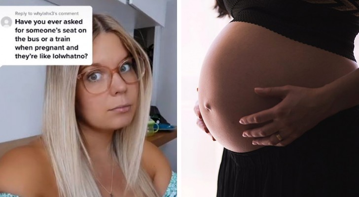 De kritiserar henne för att hon sätter sig på en reserverad plats: "Hon såg inte ut att vara gravid i åttonde månaden