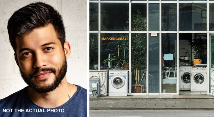 Hij wil een wasmachine van 900 dollar kopen, maar de winkelbediende snauwt hem af: 