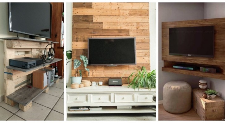 Costruisci mobili e pareti TV con i pallet: una soluzione originalissima per arredare il salotto