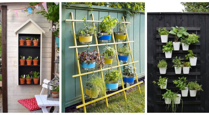 Fai ordine tra i vasi in giardino con questi fantastici scaffali fai-da-te per l'esterno