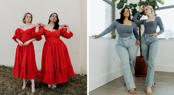 Gleiche Kleidung, unterschiedliche Körperformen: 10 Fotos zeigen uns, dass Eleganz nicht von der Größe abhängt