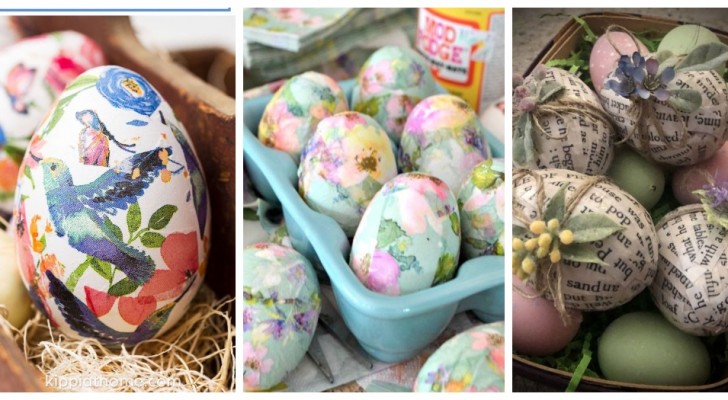 Decora le tue uova di Pasqua col découpage: è facile, veloce e divertente!